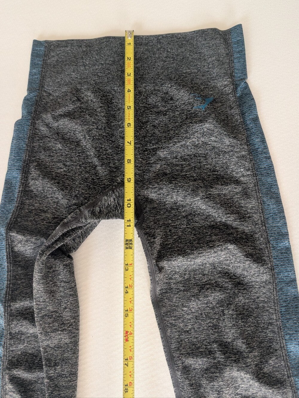 Gymshark Amplify Leggings Black Marl/Deep Teal Women's Sz S - Picture 11 of 12